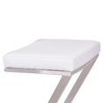 thumbnail image 4 of Armen Living Atlantis Tabouret de Bar en Similicuir de 30 Po en Blanc, 4 of 5