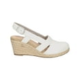 thumbnail image 3 of Easy Street Womens Stargaze Faux Leather Closed Toe Wedge Sandals, 3 of 3