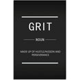 thumbnail image 2 of Motivational Canvas Wall Art Painting Poster Grit Noun Inspirational Entrepreneur Quotation Office Decoration Print Frame Artwork 12x18, 2 of 6