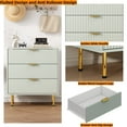 thumbnail image 4 of HRYJ Sage Green 3 Drawer NightStands Set of 2 ,Bedroom Night Stand Bedside Table, 4 of 6