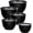 Black, variant on Greentainer 10-Piece Nesting Mixing Bowls with Lids, Plastic Prep Bowls for Kitchen Cooking, Baking, Food Storage