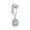 1, variant on MATROOY 1Pc Fake Belly Button Ring Fashion Non Piercing Earring Clip Jewelry Accessories-1