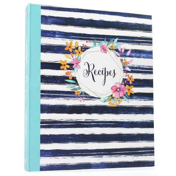 LotFancy Recipe Binder, 3-Ring Recipe Binder, Kitchen Recipe Cards Binder Organizer Set, 8.5" x 10"
