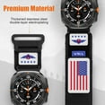 thumbnail image 4 of Rugged Nylon Band for Galaxy Watch Ultra Bands 47mm for Men Women,One Click No Gap Fabric Woven Wristbands Adjustable Sport Strap for Samsung Galaxy Watch 7 Ultra Band 47 mm for Man,L, 4 of 14