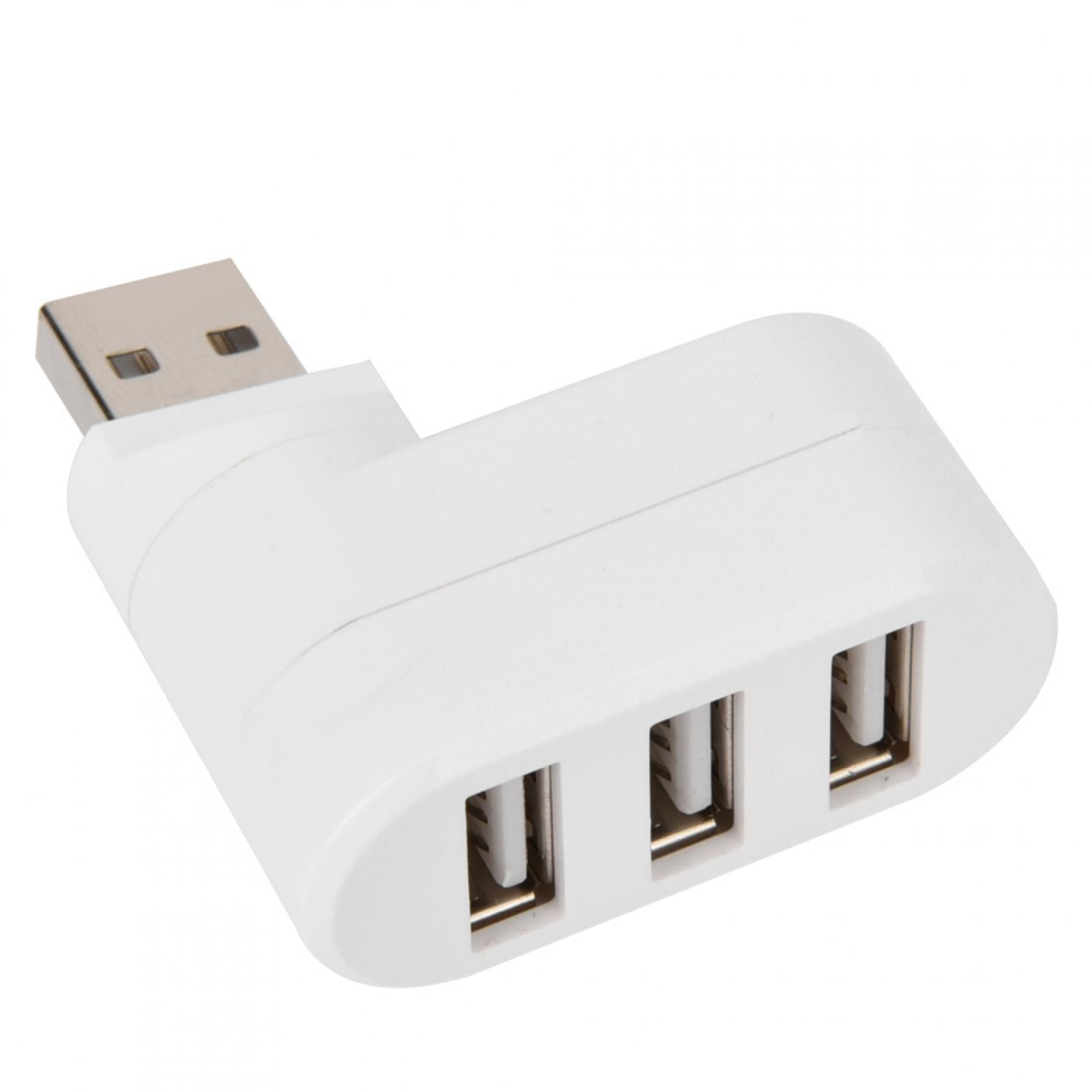 Multi Port Hub Usb Hub Abs Usb Hubs Ports Usb 2.0 Mini Rotate Splitter Adapter Hub For Pc Notebook Laptop Black