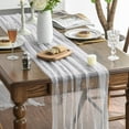 thumbnail image 4 of Sm:)e 6PCS Pearl Gauze Table Runner 120 Inch 10FT, Table Decor for Wedding Anniversary Birthday Outdoor Home Party Table, 4 of 7