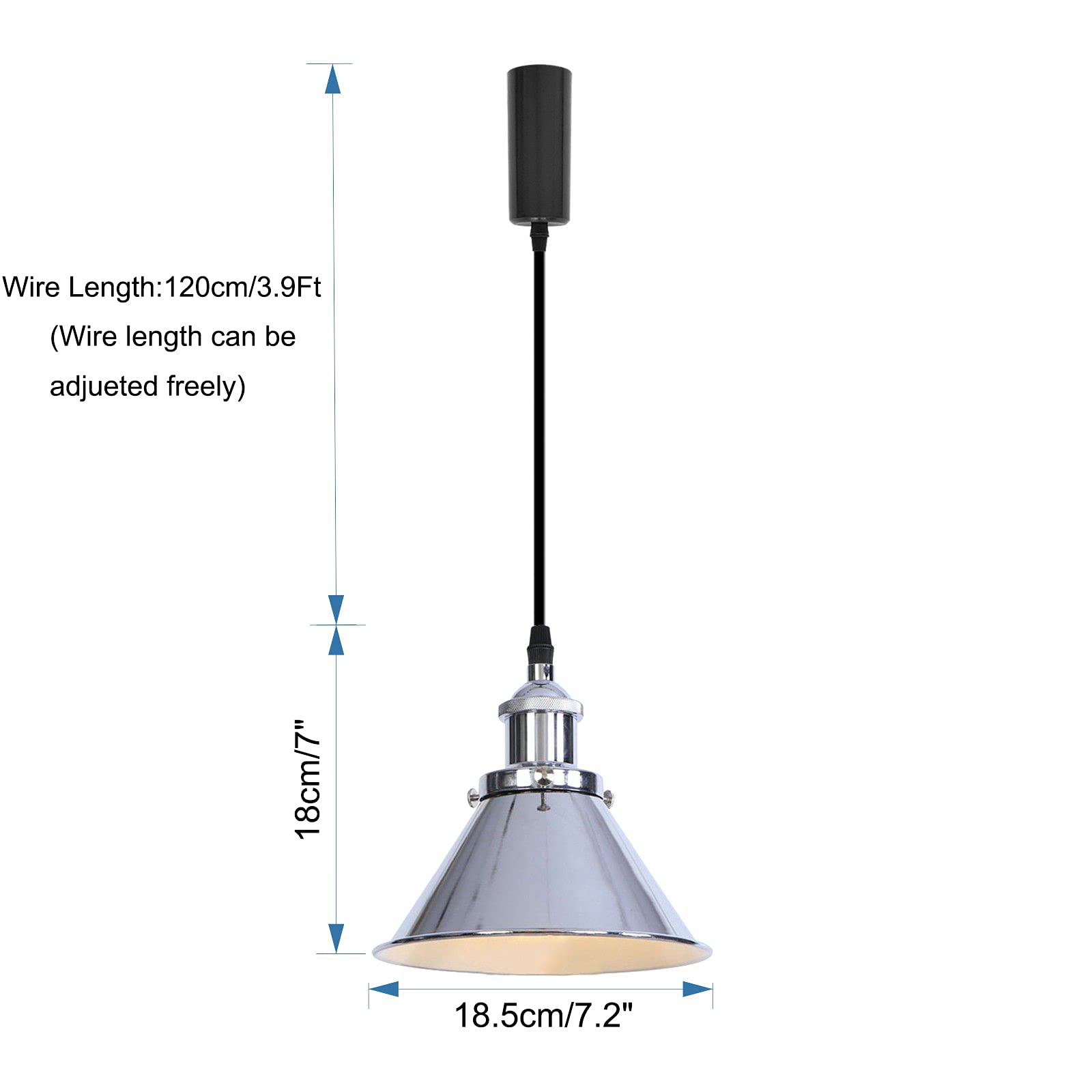 KAYYELAMP Plug in Cable Track Rail with Adjustable Cord Silver Track Lighting Fixture E26 Base H-Type Modern Design for Kitchen Loft(No Bulb)