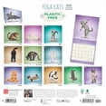 thumbnail image 2 of Yoga Cats Official 2025 12 X 24 Inch Monthly Square Wall Calendar Plastic-Free, (Paperback), 2 of 9