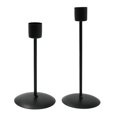 thumbnail image 1 of 2x Taper Candle Holder Candlestick Table Centerpiece Bathroom Ornament Black, 1 of 8