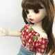 thumbnail image 3 of Camiseta informal de con hombros descubiertos para 1/6 Ball Jointed Dolls Outfit Ropa Accesorios para prendas de rojo CUTICAT Camiseta de manga corta para muñecas bjd, 3 of 8
