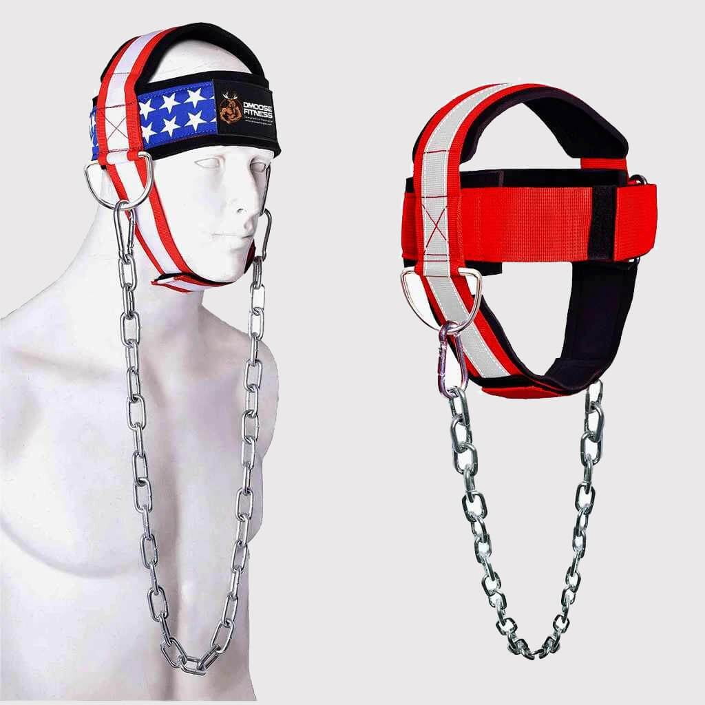 DMoose Fitness Neck Harness for Weight Lifting, Resistance Training, or Injury Recovery with