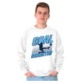 thumbnail image 4 of Athletic Soccer Fan Goal Oriented Pun Men's Crewneck Sweatshirt Brisco Brands L, 4 of 6