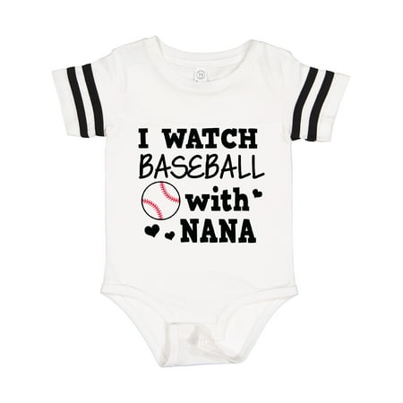 

Inktastic I Watch Baseball with My Nana Gift Baby Boy or Baby Girl Bodysuit