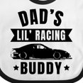 thumbnail image 4 of Inktastic Dads Lil Racing Buddy Boys or Girls Baby Bib, 4 of 4