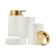 thumbnail image 2 of Juego de 4 accesorios de baño, jabonera para encimera, regalo de inauguración de la casa Blanco, 2 of 9