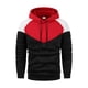 thumbnail image 4 of Dolkfu Sudadera con capucha de color mezclado para hombre, sudadera con capucha para correr, sudadera de manga larga con cordón para hombre XL, 4 of 5