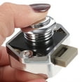 thumbnail image 4 of Push Button Latch Cupboard Latch Lock Plating Drawer Cabinet Latch Lock, 4 of 9