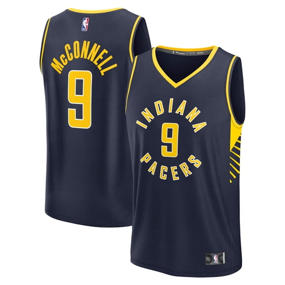 Men's Fanatics T.J. McConnell Navy Indiana Pacers Fast Break Replica Jersey - Icon Edition