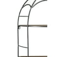 thumbnail image 3 of Benjara BM210108 Rooster Design Metal Wall Shelf with Fence Mesh on Top, Gray & Brown, 3 of 5