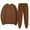 Brown, variant on NMMUED Sweat Suit Sweatset for Women Workout Sets for Women Fall Outfits Active Wear Sets for Women, Beige L