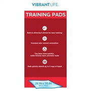 Vibrant Life, Puppy Pads Extra Large 5-Layer Leakproof Pet Training Pads 7.36 in x 7.56 in 30 Count (1 Pack)