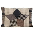 thumbnail image 2 of Soft Black Classic Country Bedding Denton Cotton Hand Quilted Patchwork Sham, Choose your size, 2 of 2