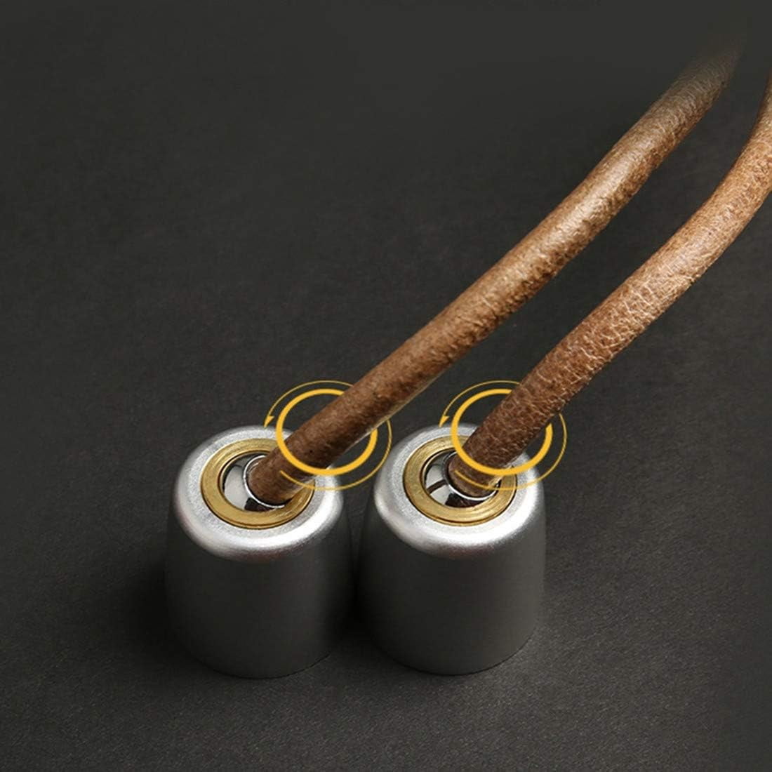 Adjustable Leather Skipping Rope Pure Wooden Handle and Swivel Bearing Design Suitable for Fitness Venues and Home Fitness Exercises