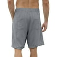 thumbnail image 3 of Bcfgryg Male Summer Casual Solid Short Pant Button Short Trouser Pant Pocket Short Fashion Short Men's Straight Leg Casual Pants, 3 of 5