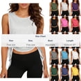 thumbnail image 3 of FNFYFH Womens Sleeveless Tank Tops Tie Side Workout Yoga Shirt Athletic Gym Running Crop Tops, 3 of 9