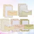 thumbnail image 3 of EeaseCA 5 Sets/45pcs Flower Printing Envelope and Letter Paper Lovely Writing Stationery Envelopes Kit School Stationery for School (15 Envelope + 30 Letter Paper, Random Color), 3 of 8
