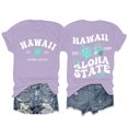 thumbnail image 5 of UANWENN T-Shirt d'Été Imprimé Col Rond Manches Courtes Raglan Style Plage Décontracté (4) T-Shirts Longs Ajustés pour Femmes Col Roulé pour Femmes Pack T-Shirts Décontractés Manches Courtes pour Femmes, 5 of 5
