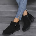 thumbnail image 4 of B91xZ Bottes pour Femmes Automne Antidérapantes Imperméables Chaussures d'Extérieur Confortables Mode Chaussures de Randonnée pour Femmes, Noir 7, 4 of 5