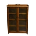 thumbnail image 2 of Pemberly Row Modern Arts and Crafts Wood Curio Cabinet in Walnut, 2 of 5
