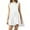 White, variant on NXMZXB Sleeveless Dresses for Women Casual Summer Pleated Tank Dress Ruffle Flowy Mini Dress Solid Crewneck Athletic Pleated Tennis Dress Navy S