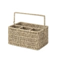 thumbnail image 6 of StorageWorks Hand-Woven Wicker Cutlery Holder with Handle, Flatware Basket Organizer, Seagrass, 6 of 6