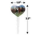 thumbnail image 6 of Horses Running Wild Heart Love Cupcake Picks Toppers Decoration Set of 6, 6 of 7