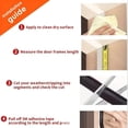 thumbnail image 3 of 20 Feet Rubber Weather Stripping Door Seal Strip Self-Adhesive Backing D-Shape Width 0.35Inch Window Sealing Home Hardware, 3 of 9