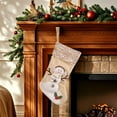 thumbnail image 4 of Christmas Stocking with Lights Blue Snowman Glowing Candy Bag Holiday Decoration Gift Sock Festive Decor with Lighting, 4 of 5
