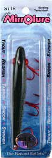 MirrOlure Series 3 Sinking Twitch Bait, Green Back, Orange