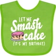 thumbnail image 3 of Inktastic Let Me Smash Cake Its My Birthday Girls Baby Bib, 3 of 4