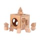 thumbnail image 1 of Clasificador de formas de madera Clasificador de formas geométricas Juguete educativo de aprendizaje Caja de inteligencia Bloques de combinación, 1 of 9