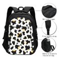 thumbnail image 4 of Travel Shoulder Computer Backpack 18 X 13.4 X 8.3in With Usb Cable And Music Jack Multi-Space Pocket Simple Cow Print Pattern1_2, 4 of 7