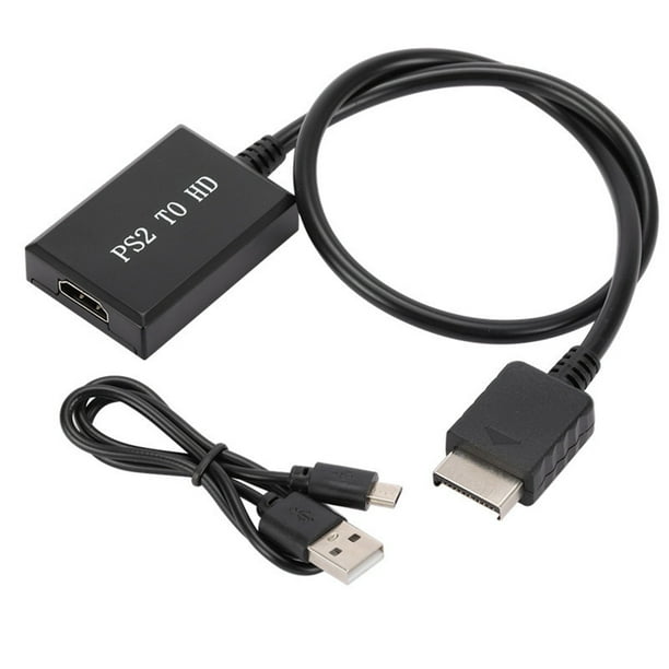 Para PS2 a HD Audio Video Converter Adapter 1080P Soporte para PS1 / 2/3 Modos de VisualizacióN para HDTV PC Adaptador de Cable Full HD