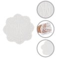 thumbnail image 3 of Unique Bargains 1 Pc Mesh Embroidery Drink Coaster White, 3 of 5