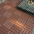 thumbnail image 2 of 44PCS Plastic Interlocking Deck Tiles,Patio Deck Tiles,12"x12" Square Waterproof Outdoor, 2 of 5