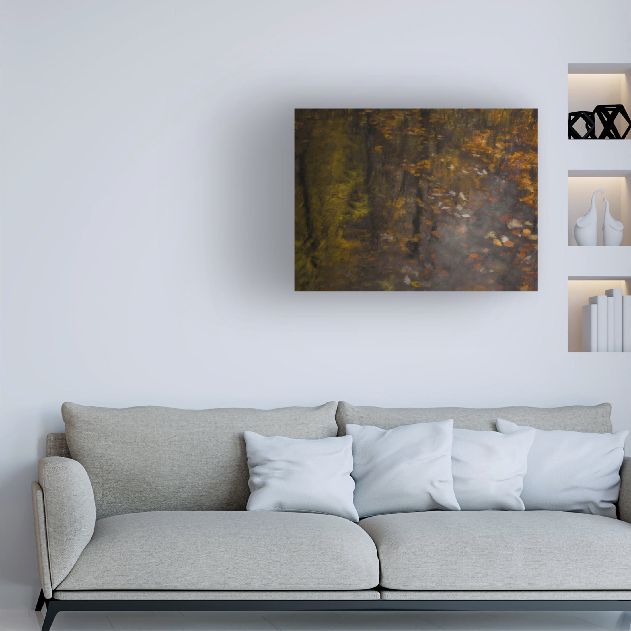 Canvas Wall Art - Gaille Gray 'Autumn Impression' Wall Art for Living Room, Bedroom, or Office Décor by Trademark Fine Art - 24 x 18 Inches