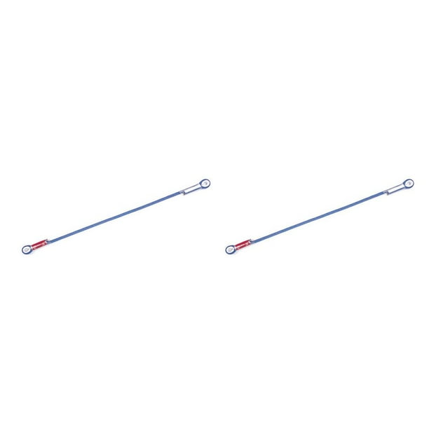 Wosthever Cuerda Prusik de 100 CM, suministros de escalada, trenza de supervivencia, herramienta de descenso, dispositivo para actividades al Azul 2Conjunto