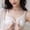White, variant on Christmas! Borniu Nursing Bras Women's Sexy Ultra-thin Lace Bra Without Steel Ring Breast Front Opening Feeding Bra