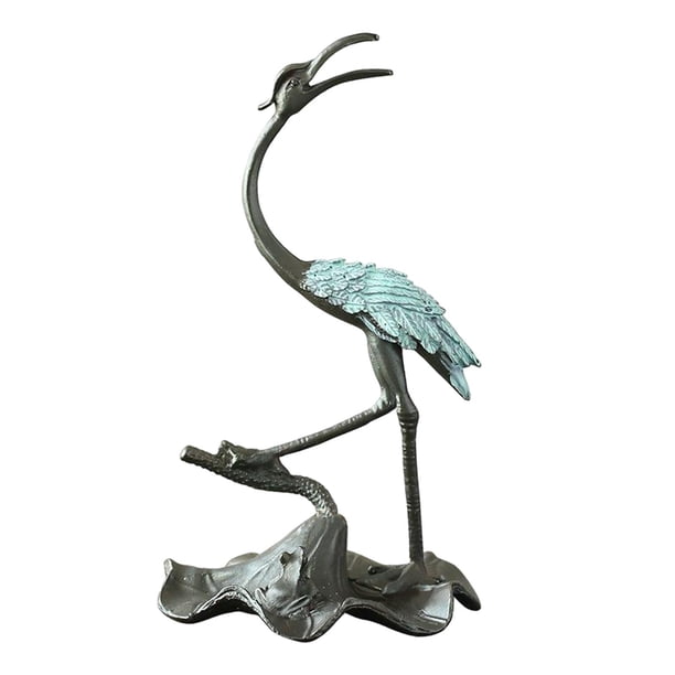 Quemador de incienso con forma de grulla, fragancia para dormitorio, té, mascotas, figuras en miniatura, riqueza 108x6x57 cm