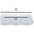 thumbnail image 2 of Curtis Wagner Clear Carpet Saver Heavy Duty Square Plant Saucer, 16", 2 of 2